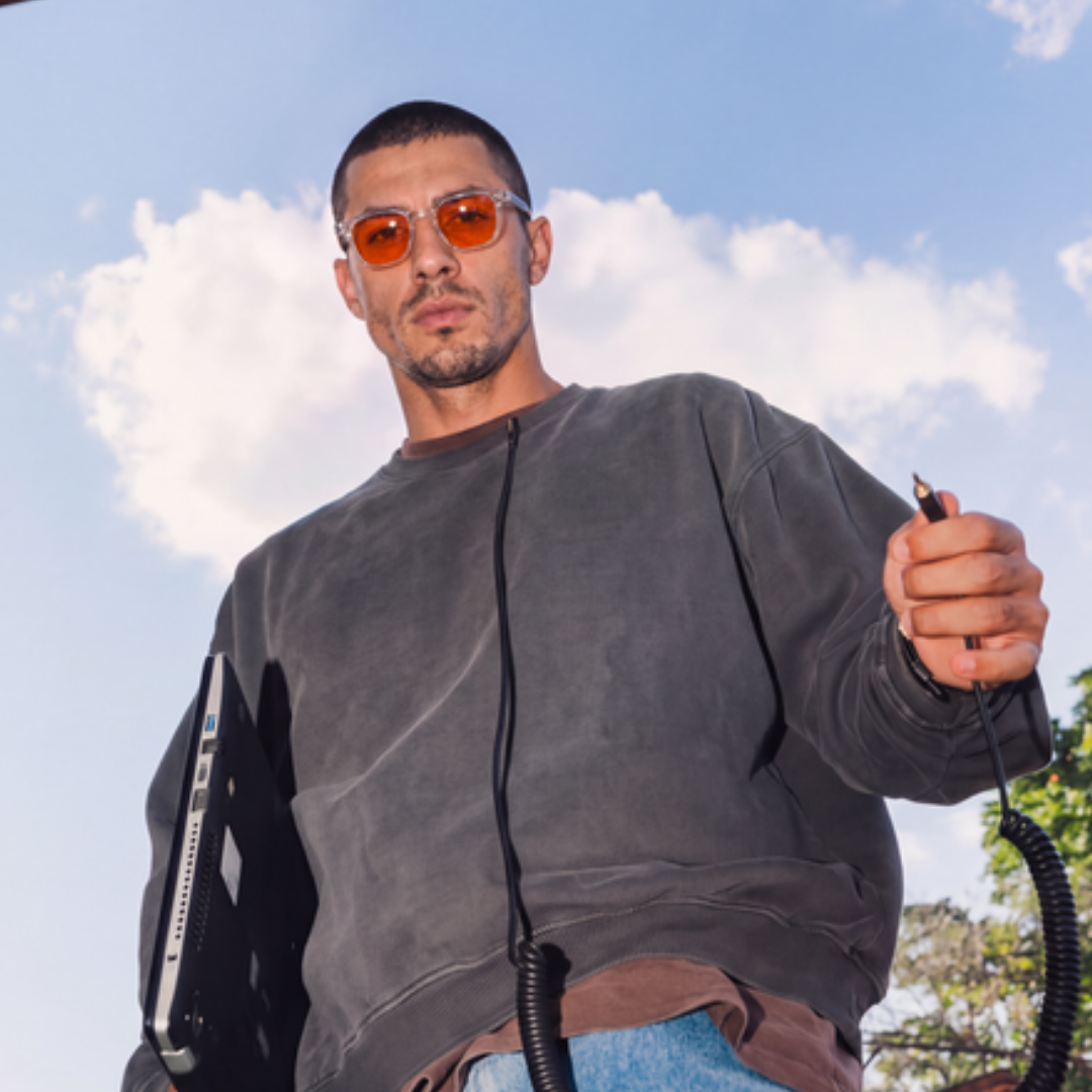 Lifestyle – Newton-Brille mit transparenter Crystal-Fassung